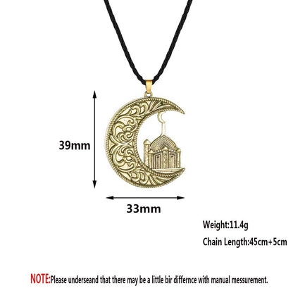 Electroplating Islamic Pendant Necklace